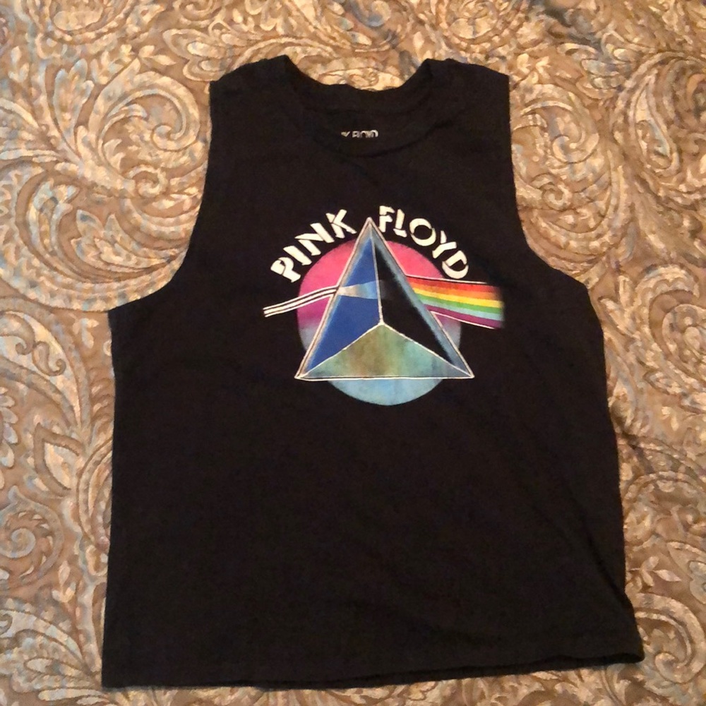 Pink Floyd Dark Side of the Moon Black Sleeveless Graphic Tee Size M